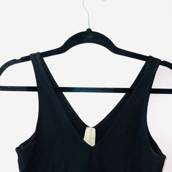 Allison Joy Black Geometric Sleeveless Fit & Flare V-neck Dress Sz S - Picture 2 of 11